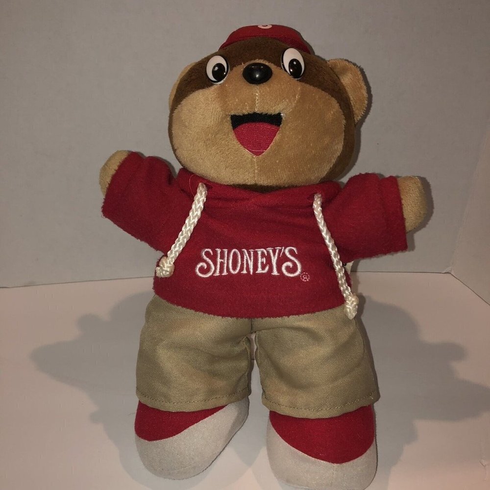 Shoney's Bear Stuffed Top Plush Teddy Animal Shoney's Restaurant 14”